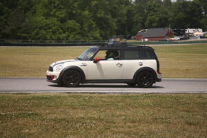 Low-speed "parade" laps in a Mini Countryman during a VIR Club Day